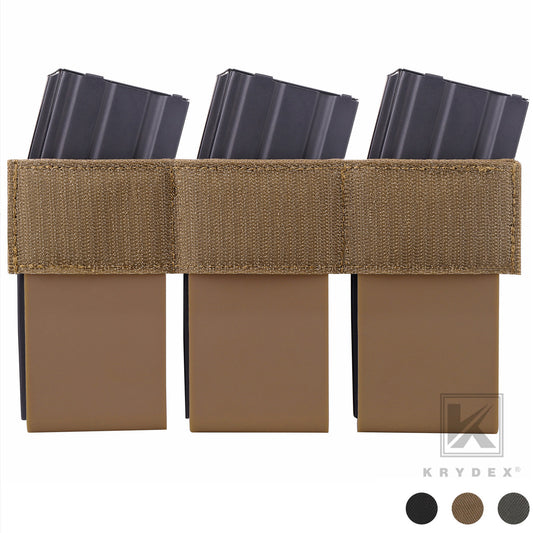 KRYDEX Tactical 556 Triple Mag Insert 7.62 Magazine Pouch D3CR Chest Rig Tactical Vest Placard Kangaroo