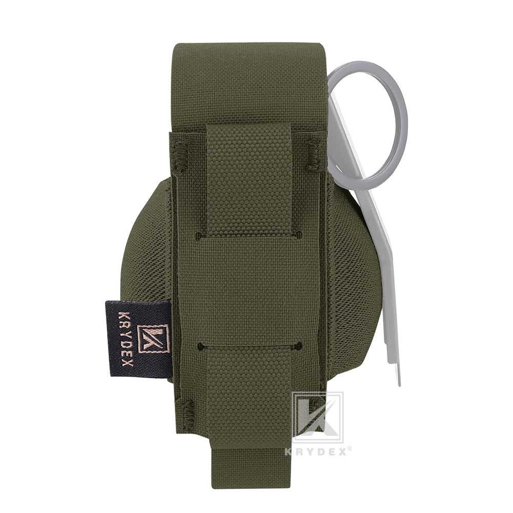 Krydex Tactical Elastic Frag Grenade Pouch MOLLE PALS & Belt system