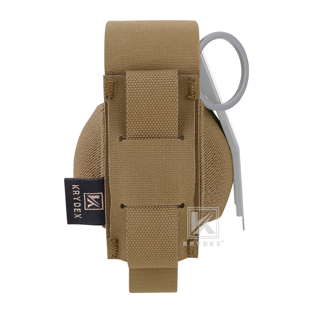 Krydex Tactical Elastic Frag Grenade Pouch MOLLE PALS & Belt system