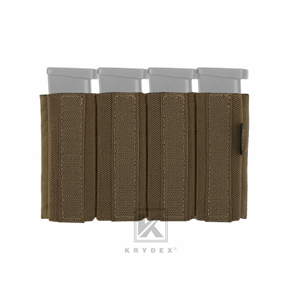 KRYDEX Quadruple Elastic Insert Pouch fit 1911 Mags for MK3 MK4 Chest Rig