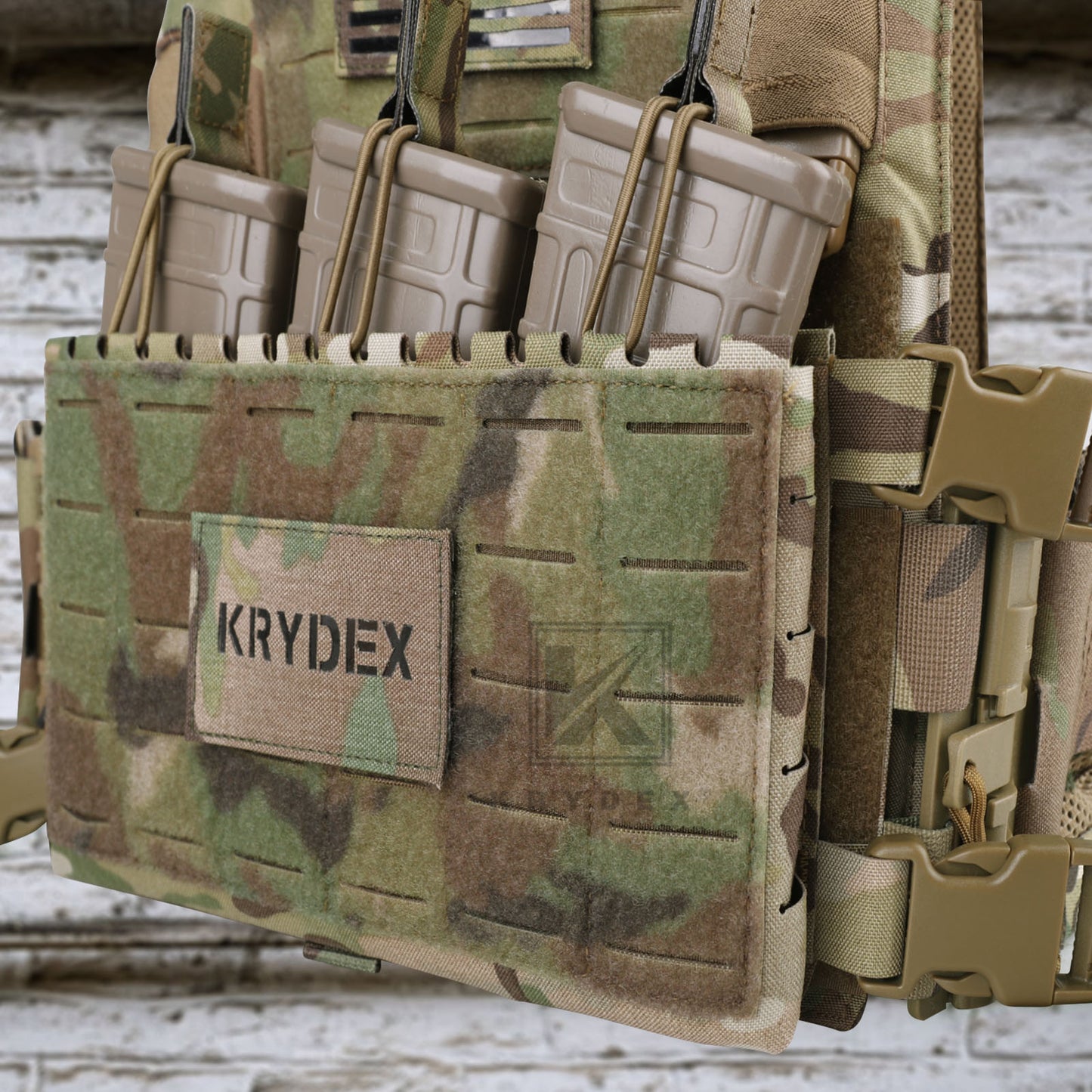 Krydex Tactical MK5 Micro Fight Chassis Laser Cut Chest Rig Lightweight Tactical Vest 5.56 MP7 Magazine Placard