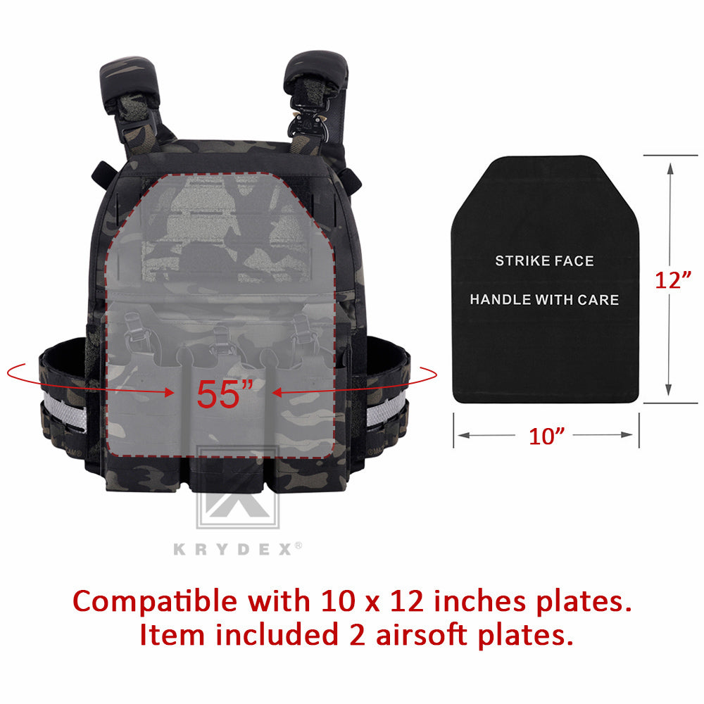 KRYDEX FCPC V5 Plate Carrier with Tegris Assault Cummerbund and KTAR Front Flap