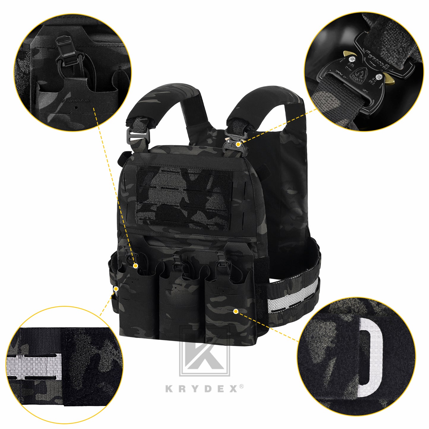 KRYDEX FCPC V5 Plate Carrier with Tegris Assault Cummerbund and KTAR Front Flap