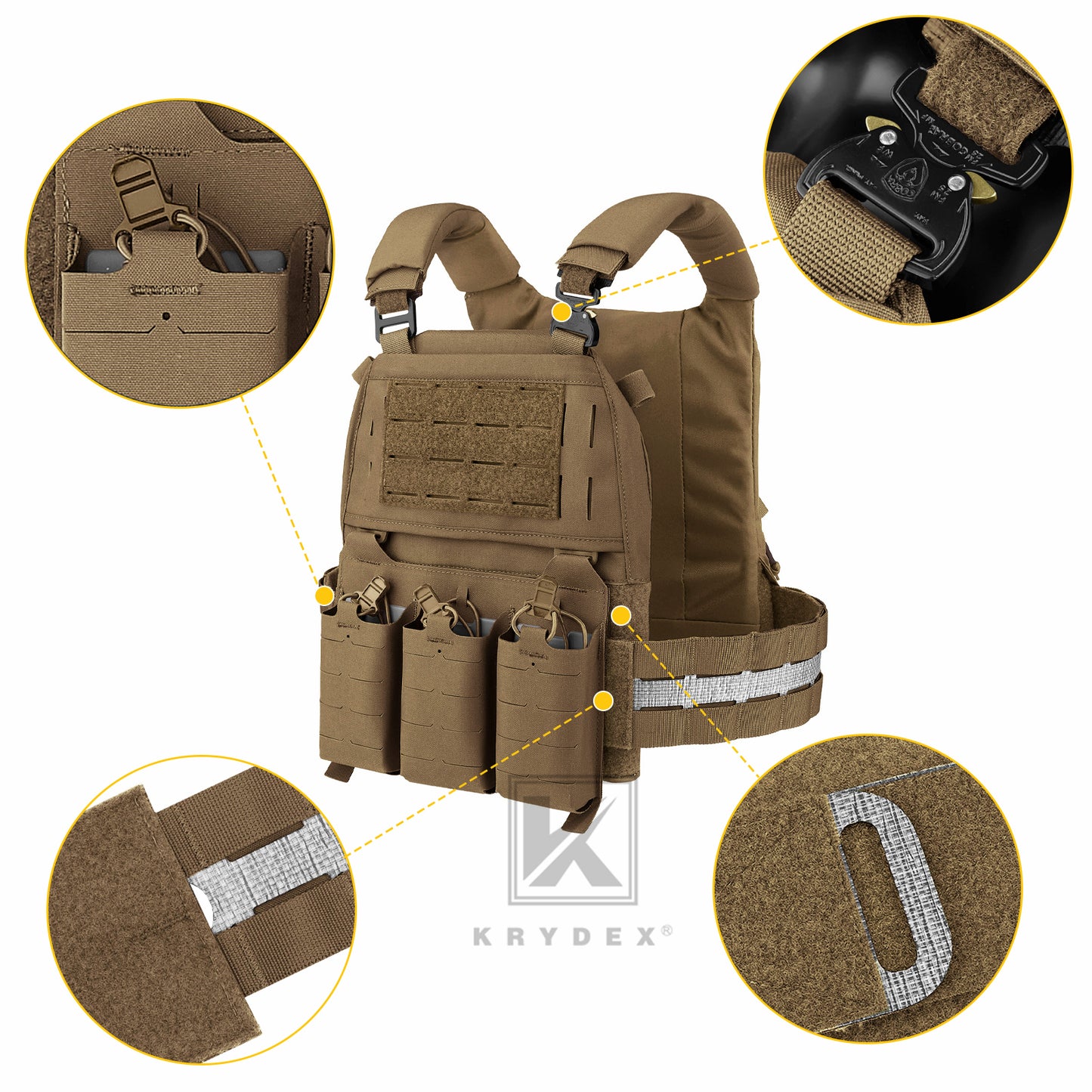 KRYDEX FCPC V5 Plate Carrier with Tegris Assault Cummerbund and KTAR Front Flap