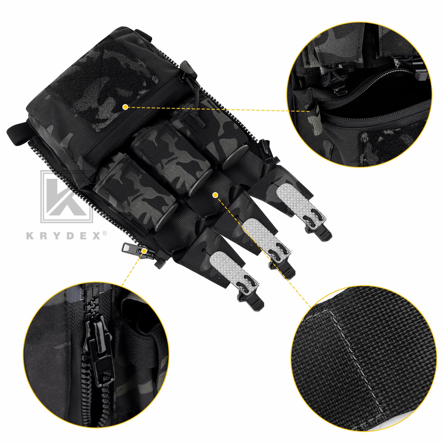 KRYDEX FCPC V5 Carrier Tegris Assault Cummerbund KTAR Front Flap Zip On Back Panel Banger