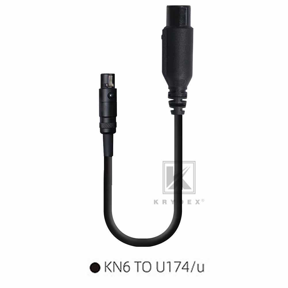 KRYDEX FCS Tactical Headset Comtac III RAC Radio Connector V20 PTT KN6 U174/U MTP3150 PD780 XTS KENWOOD