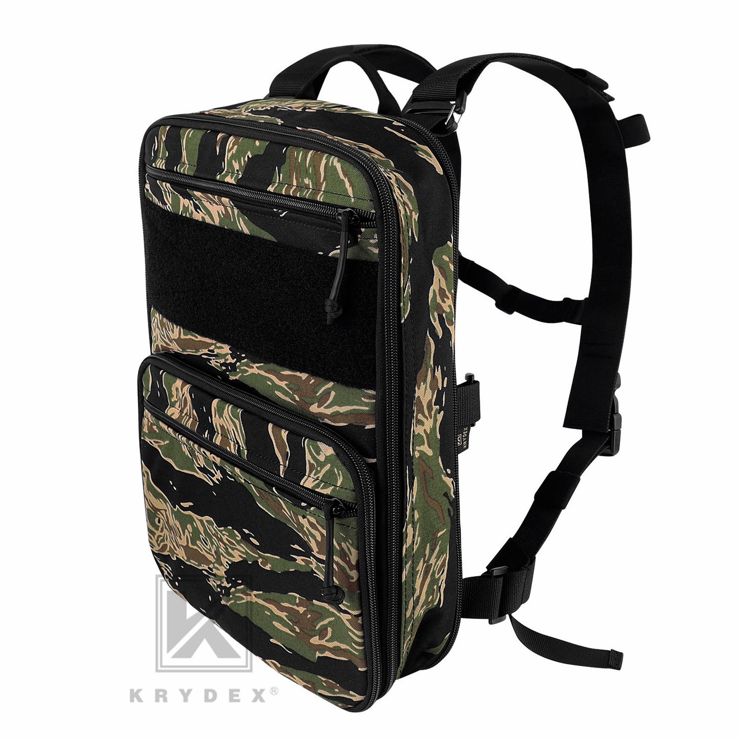 KRYDEX Tactical D3CR Chest Rig 5.56 7.62 Rifle Pistol Mag Pouch Placard Carrier with D3 Flatpack Tactical Backpack