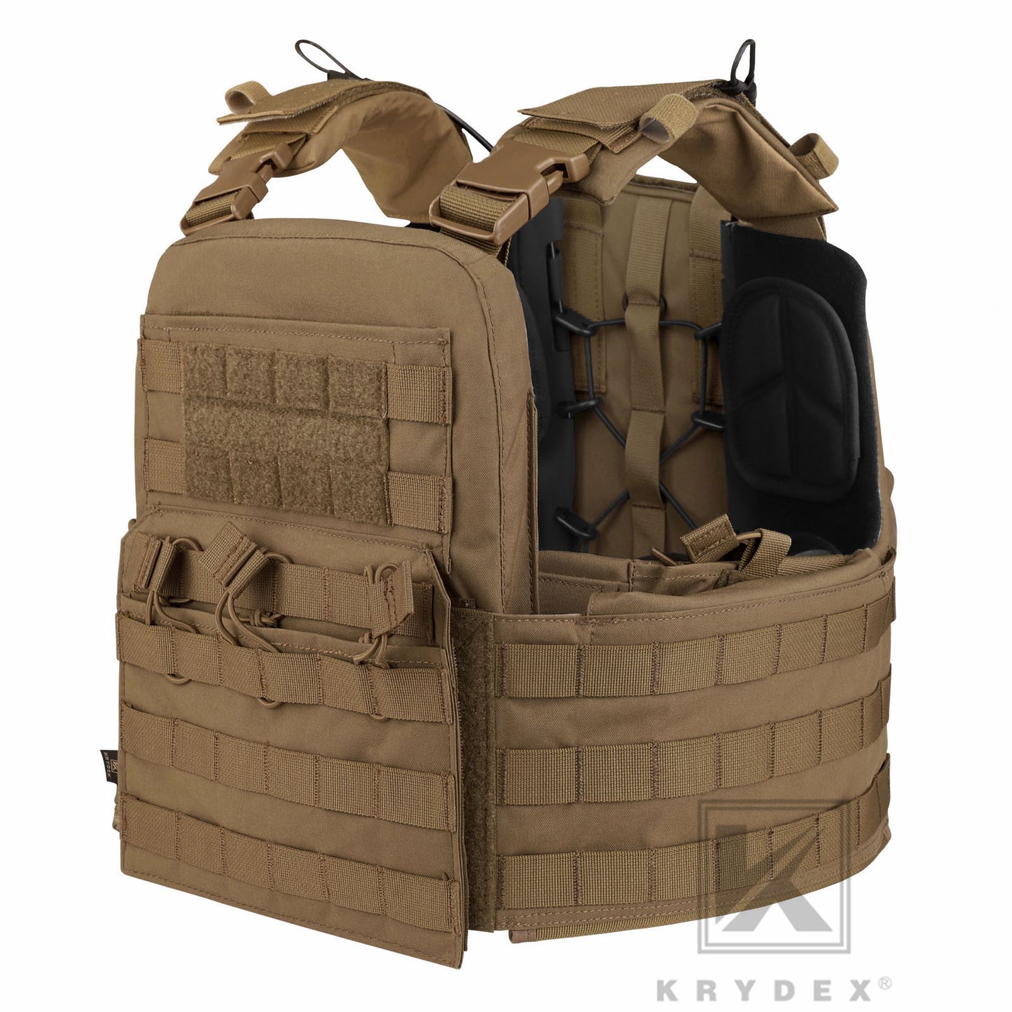KRYDEX Tactical Plate Carrier Heavy Duty Modular MOLLE Vest