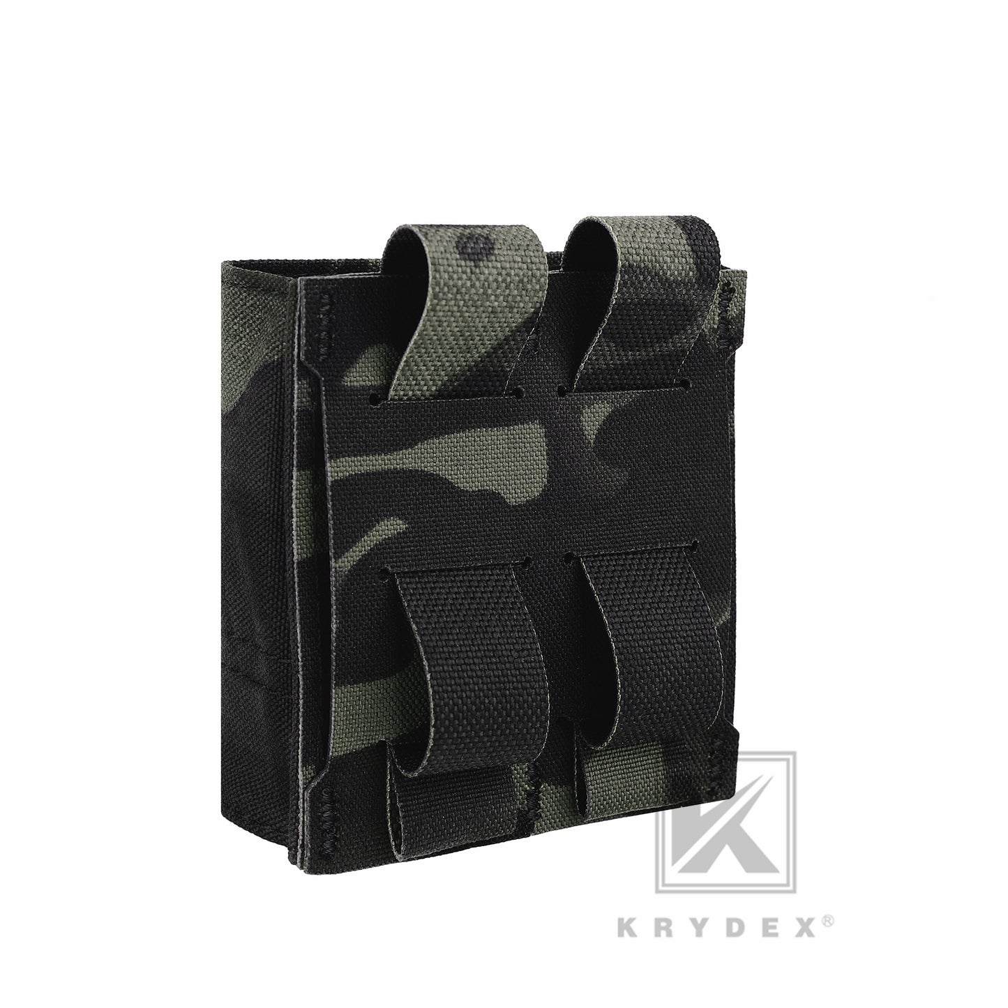 Krydex Tactical 9MM Pistol Magazine Pouch Double Stack .40 45 ACP Pistol Mag Holder Duty Belt & Molle Compatible
