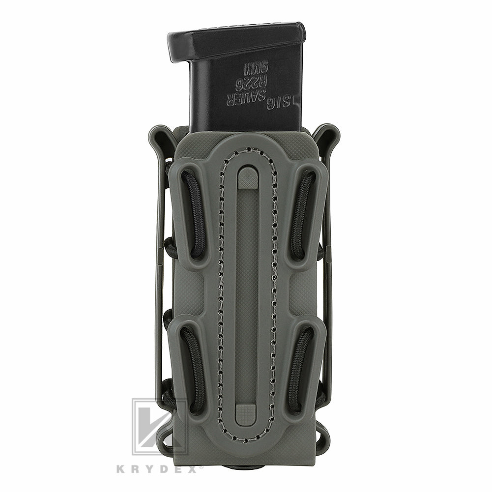 KRYDEX Soft Shell 9mm Pistol Magazine Pouch Mag Carrier with Clip Tall