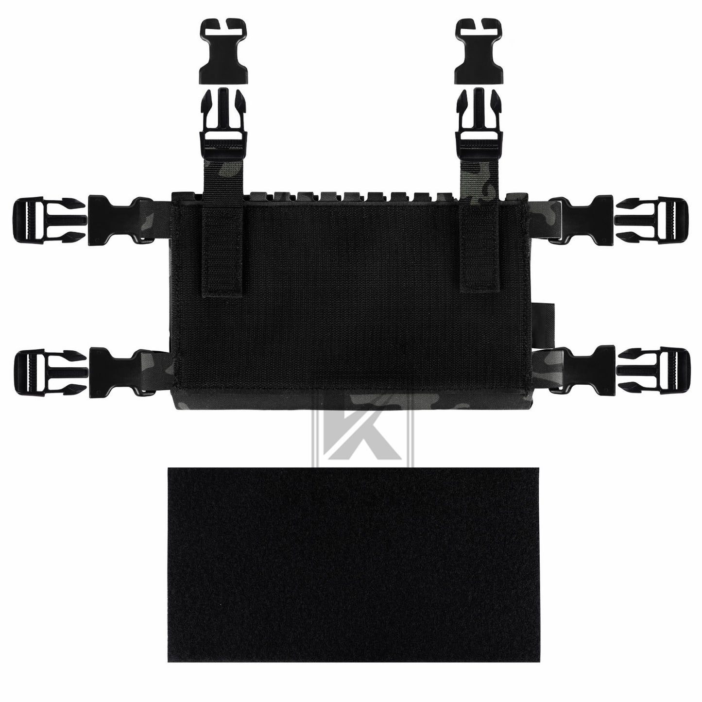 Krydex Tactical MK5 Micro Fight Chassis Laser Cut Chest Rig Lightweight Tactical Vest 5.56 MP7 Magazine Placard