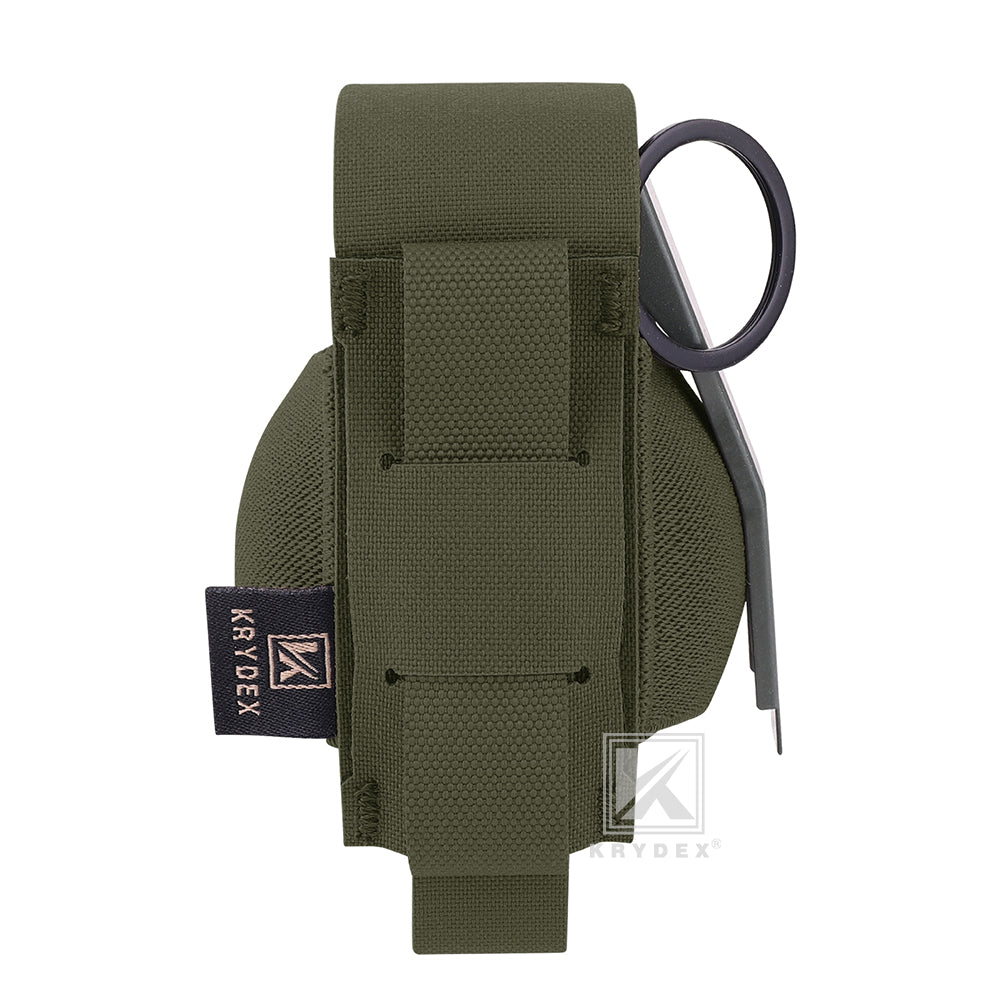 Krydex Tactical Elastic Frag Grenade Pouch MOLLE PALS & Belt system