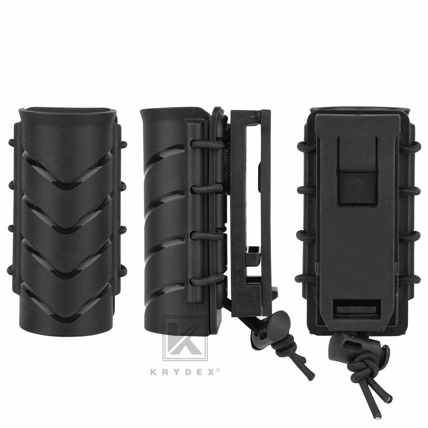 Krydex Flashlight Holder Rigid Torch Holster Tactical Light Carry Case Pouch 360 Rotating Police Duty Belt
