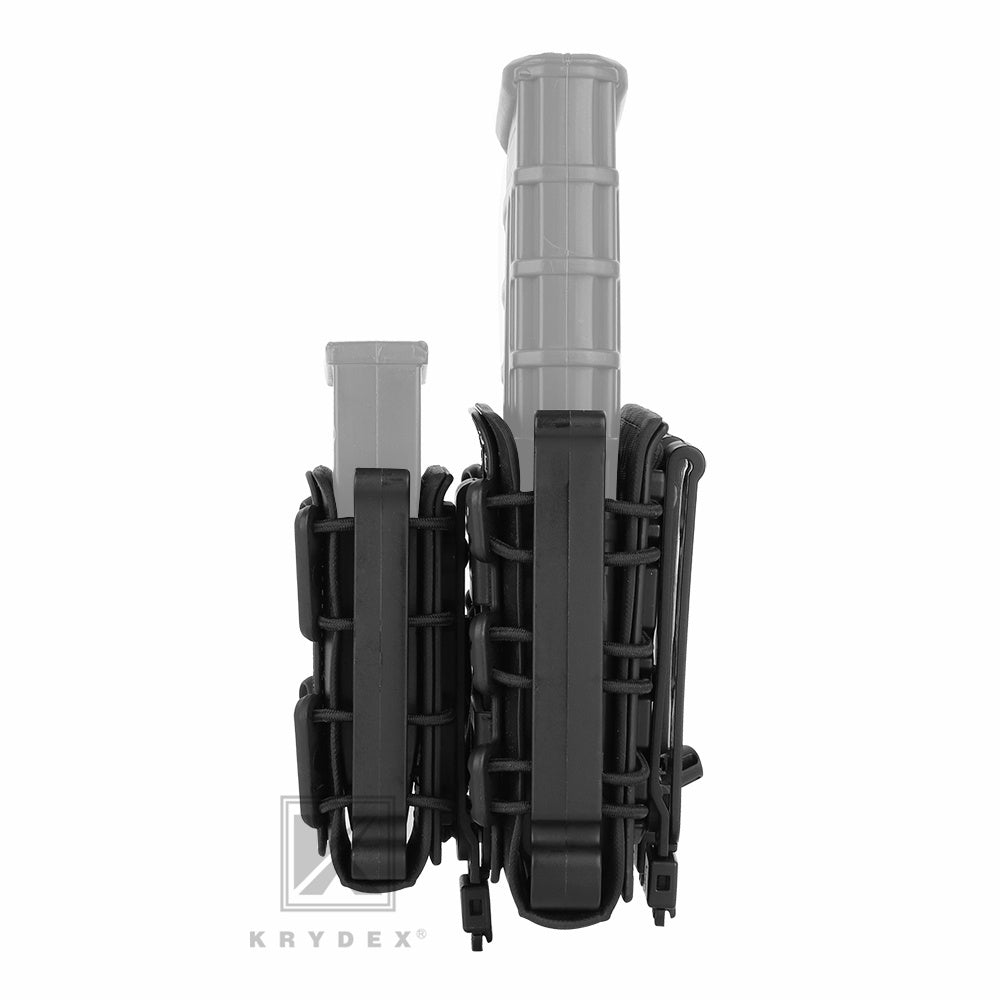 KRYDEX Soft Shell Magazine Pouch for 5.56mm 7.62mm & 9mm Pistol Mag Molle Clip