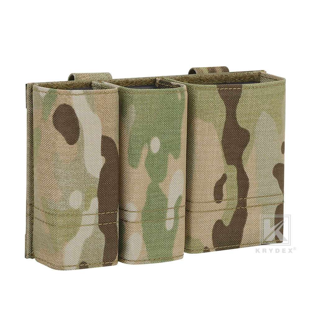 Krydex Tactical Double 9mm & 5.56 Magazine Pouch Mag Holder Duty Belt & Molle Compatible