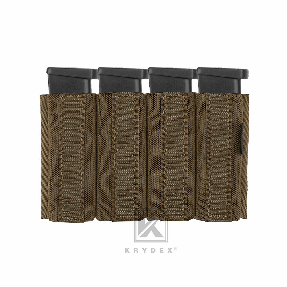 KRYDEX Quadruple Elastic Insert Pouch fit 1911 Mags for MK3 MK4 Chest Rig