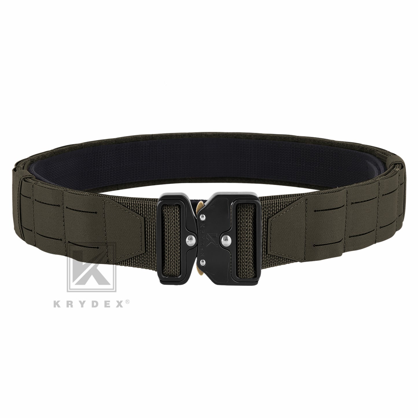 Krydex Tactical Molle Belt Quick Release Duty Gun Shooting Belt Laser Molle Padded Load Bearing Stiffened Belt