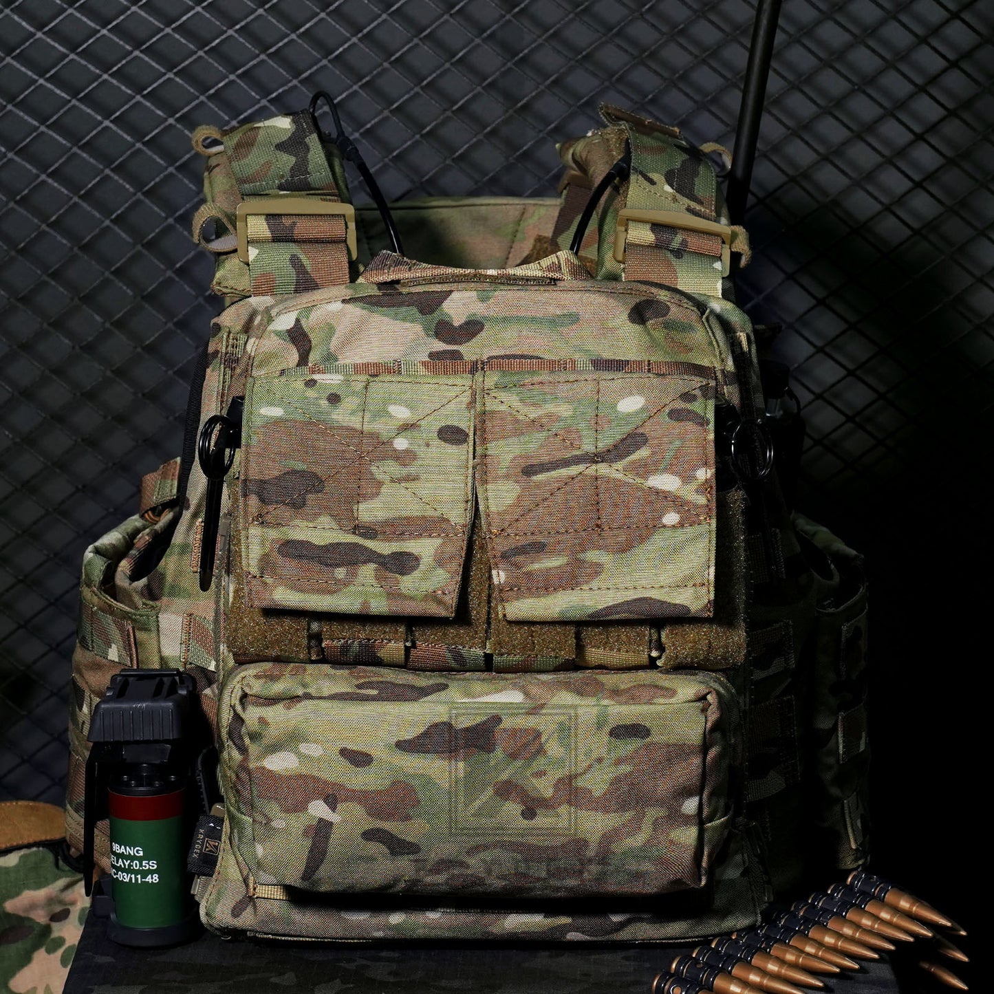 KRYDEX Tactical Plate Carrier Heavy Duty Modular MOLLE Vest