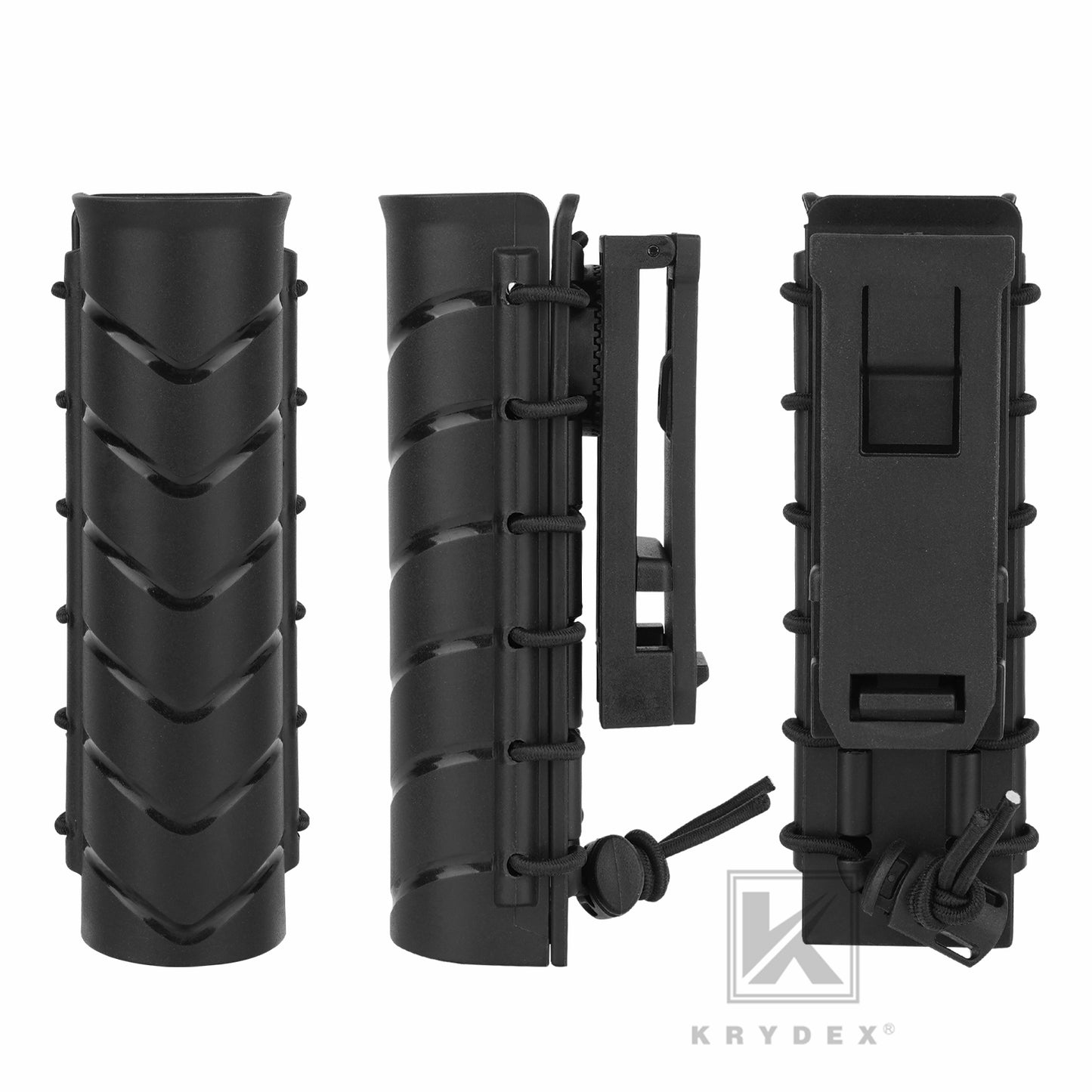 Krydex Baton Holder ASP Sentry Baton Pouch 6.3" - 7.75" - 9.0" - 9.5" Retracted Agent Baton Carry Case 360 Degree Rotating Policy Duty Belt 1.5" - 2.25"