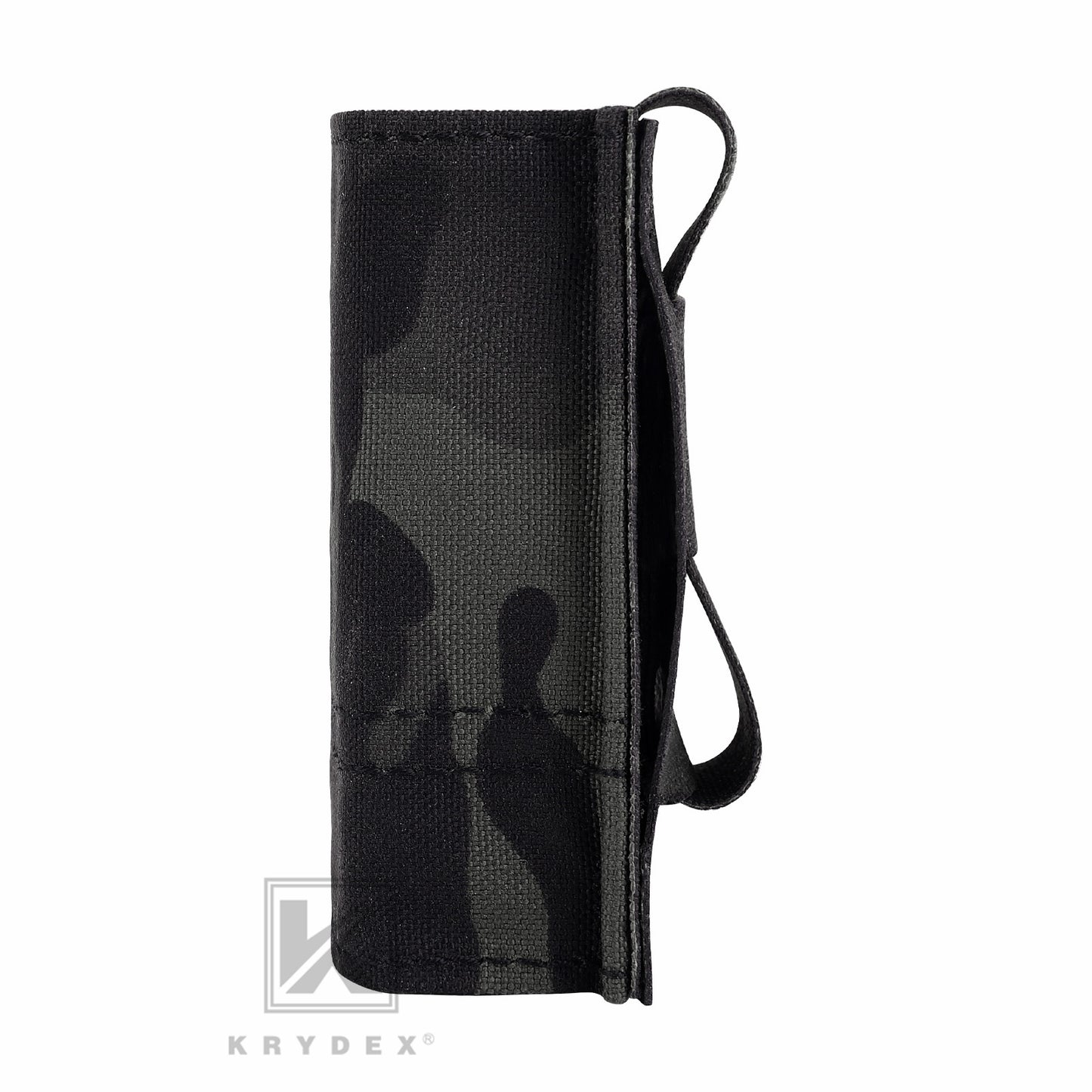 KRYDEX Tactical 9mm Single Pistol Magazine Pouch Mag Holder Duty Belt MOLLE Compatible