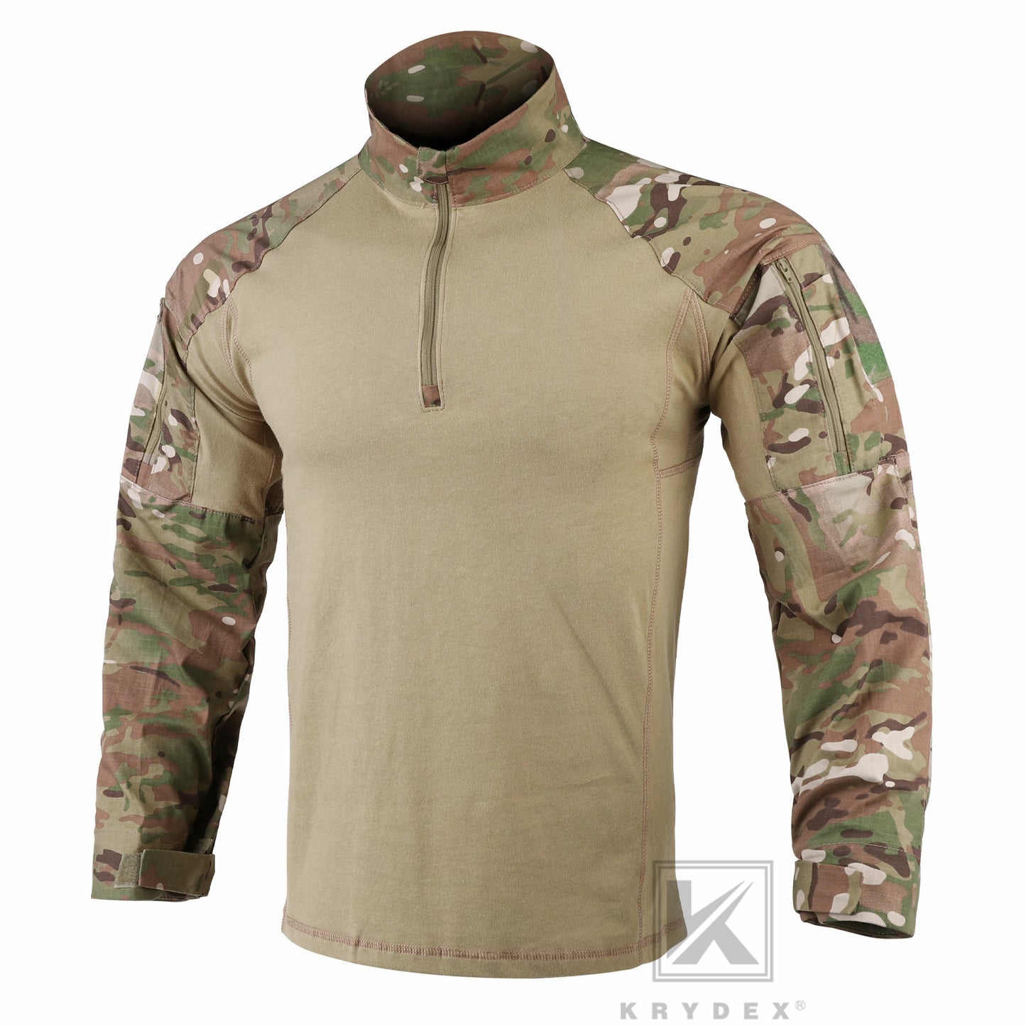 Krydex Tactical Men’s Combat Shirts with Elbow Pads Uniform