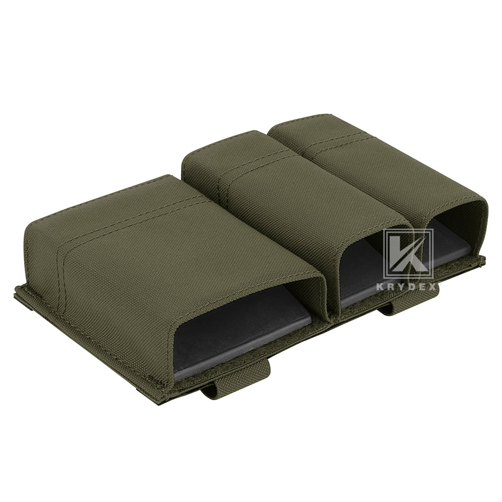 Krydex Tactical Double 9mm & 5.56 Magazine Pouch Mag Holder Duty Belt & Molle Compatible