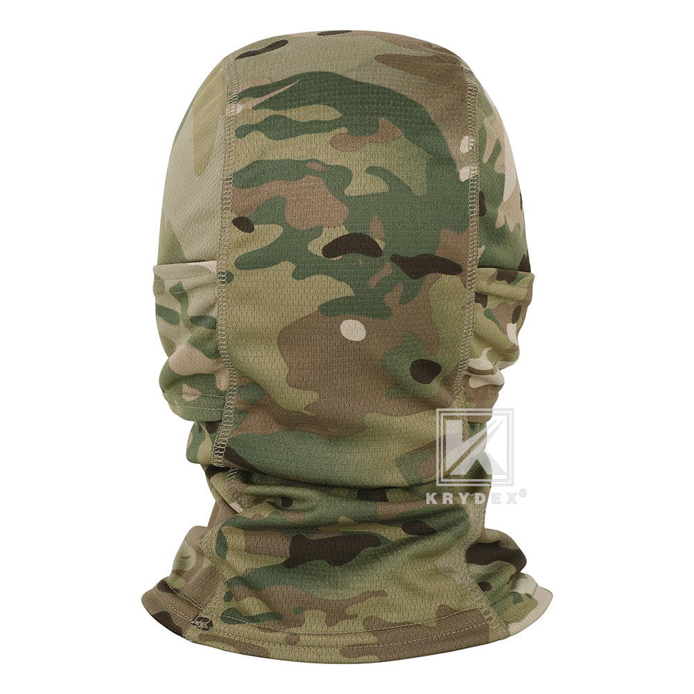 Krydex Tactical Face Mask Balaclava Camouflage Full Head Wrap Quick Dry Neck Gaiter UV Protection Hood for Motorcycle Cycling Hiking Hunting