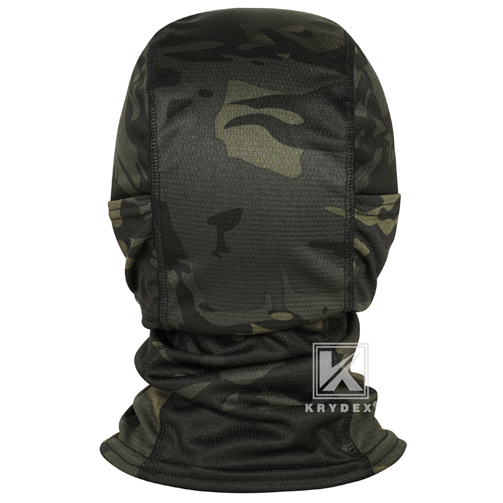 Krydex Tactical Face Mask Balaclava Camouflage Full Head Wrap Quick Dry Neck Gaiter UV Protection Hood for Motorcycle Cycling Hiking Hunting