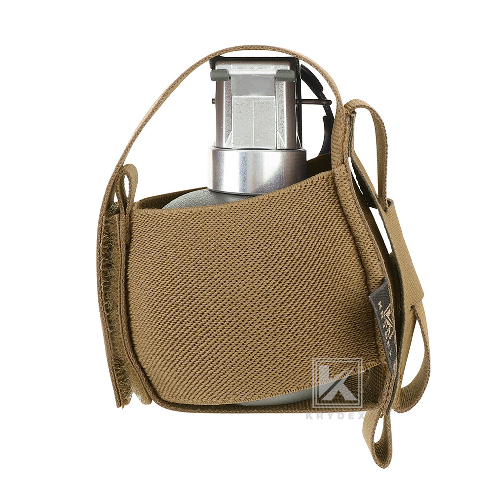 Krydex Tactical Elastic Frag Grenade Pouch MOLLE PALS & Belt system