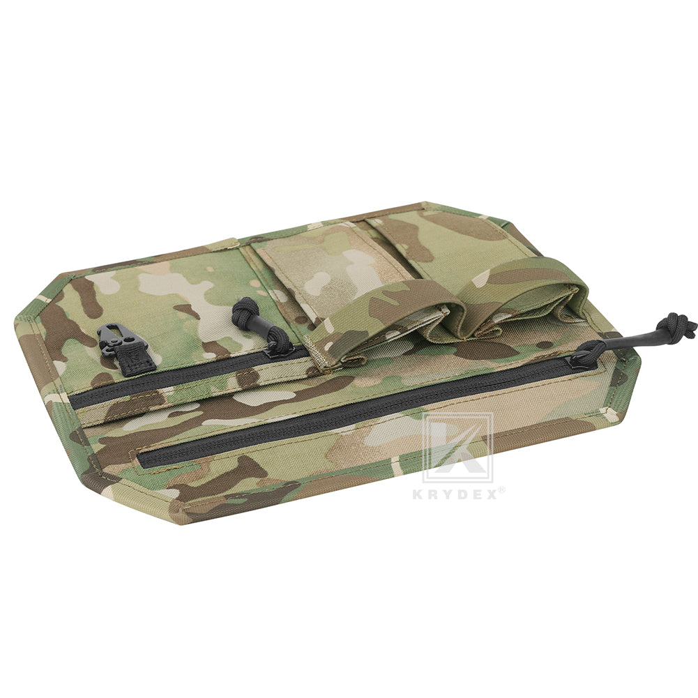 Krydex Tactical Hook Backed Organizer Panel Admin Insert EDC Pouch for Backpack Range Bag Accessory organizer Outdoor survival gear panel