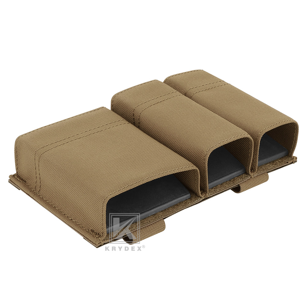 Krydex Tactical Double 9mm & 5.56 Magazine Pouch Mag Holder Duty Belt & Molle Compatible