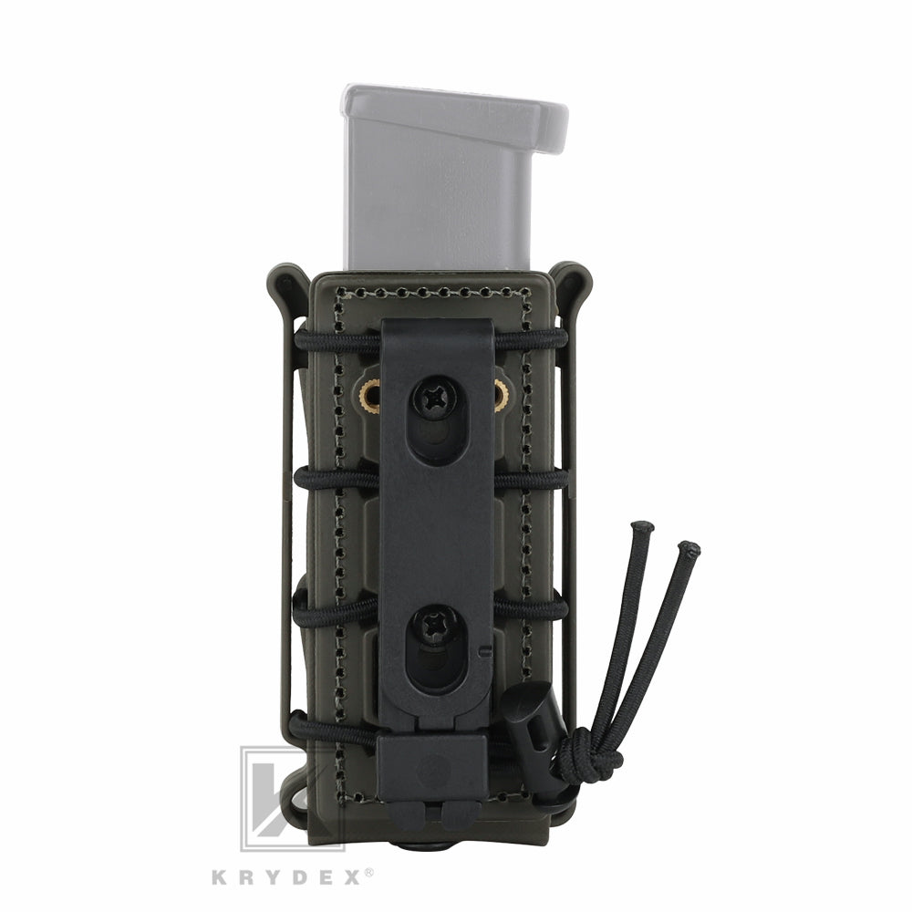 KRYDEX Soft Shell 9mm Pistol Magazine Pouch Mag Carrier with Clip Tall