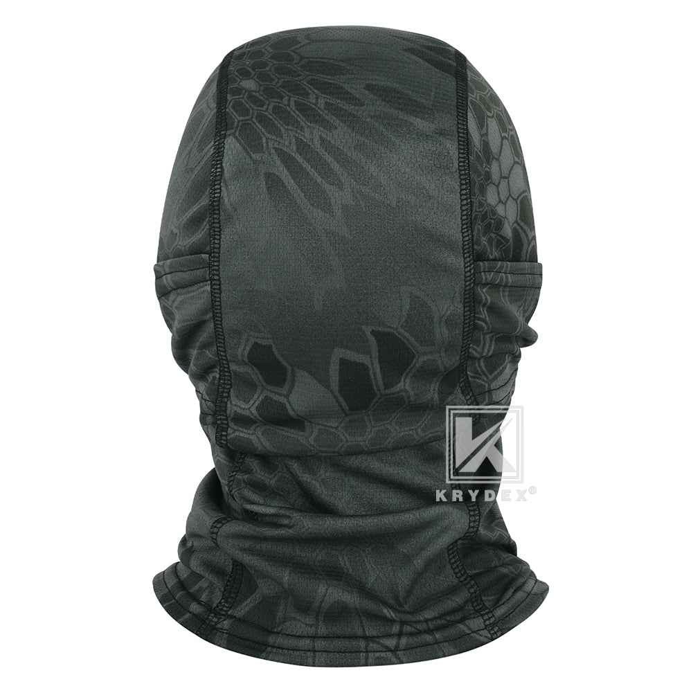 Krydex Tactical Face Mask Balaclava Camouflage Full Head Wrap Quick Dry Neck Gaiter UV Protection Hood for Motorcycle Cycling Hiking Hunting