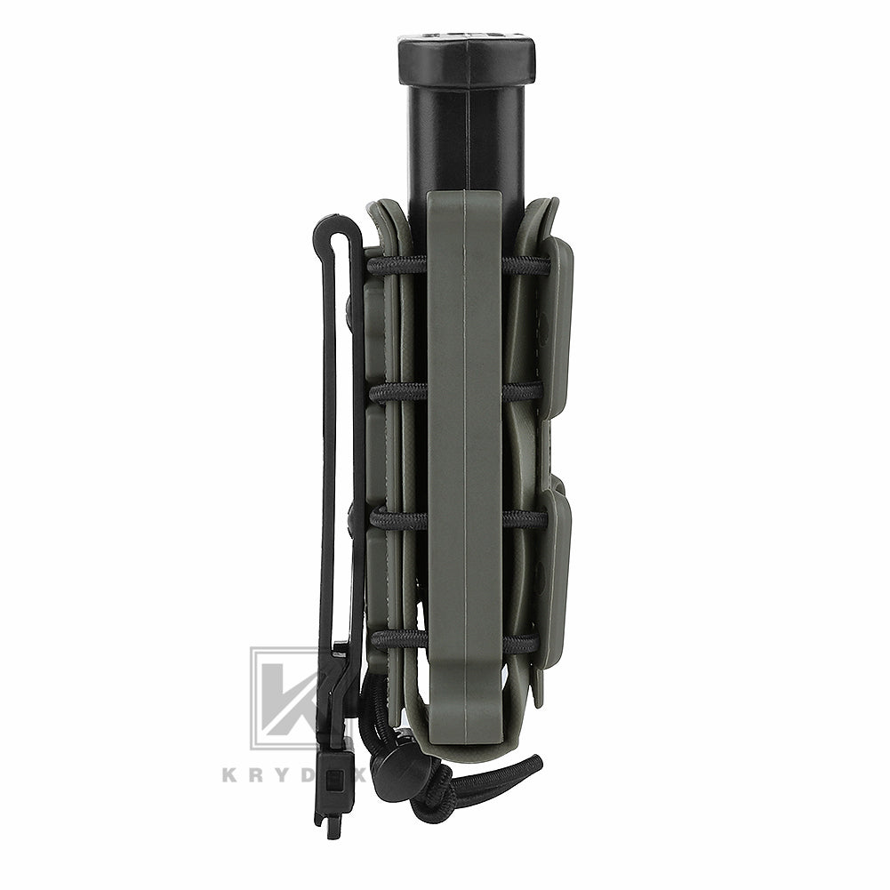KRYDEX Soft Shell 9mm Pistol Magazine Pouch Mag Carrier with Clip Tall