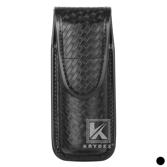 Krydex MK4 Pepper Spray Basket Weave Holder OC Spray Holster for Similar Size Canisters Pouch for Duty Belt Police Security Law Enforcement