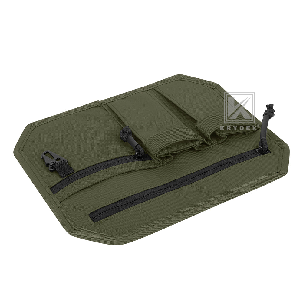 Krydex Tactical Hook Backed Organizer Panel Admin Insert EDC Pouch for Backpack Range Bag Accessory organizer Outdoor survival gear panel