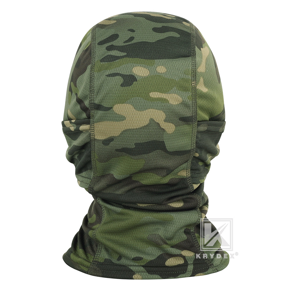 Krydex Tactical Face Mask Balaclava Camouflage Full Head Wrap Quick Dry Neck Gaiter UV Protection Hood for Motorcycle Cycling Hiking Hunting