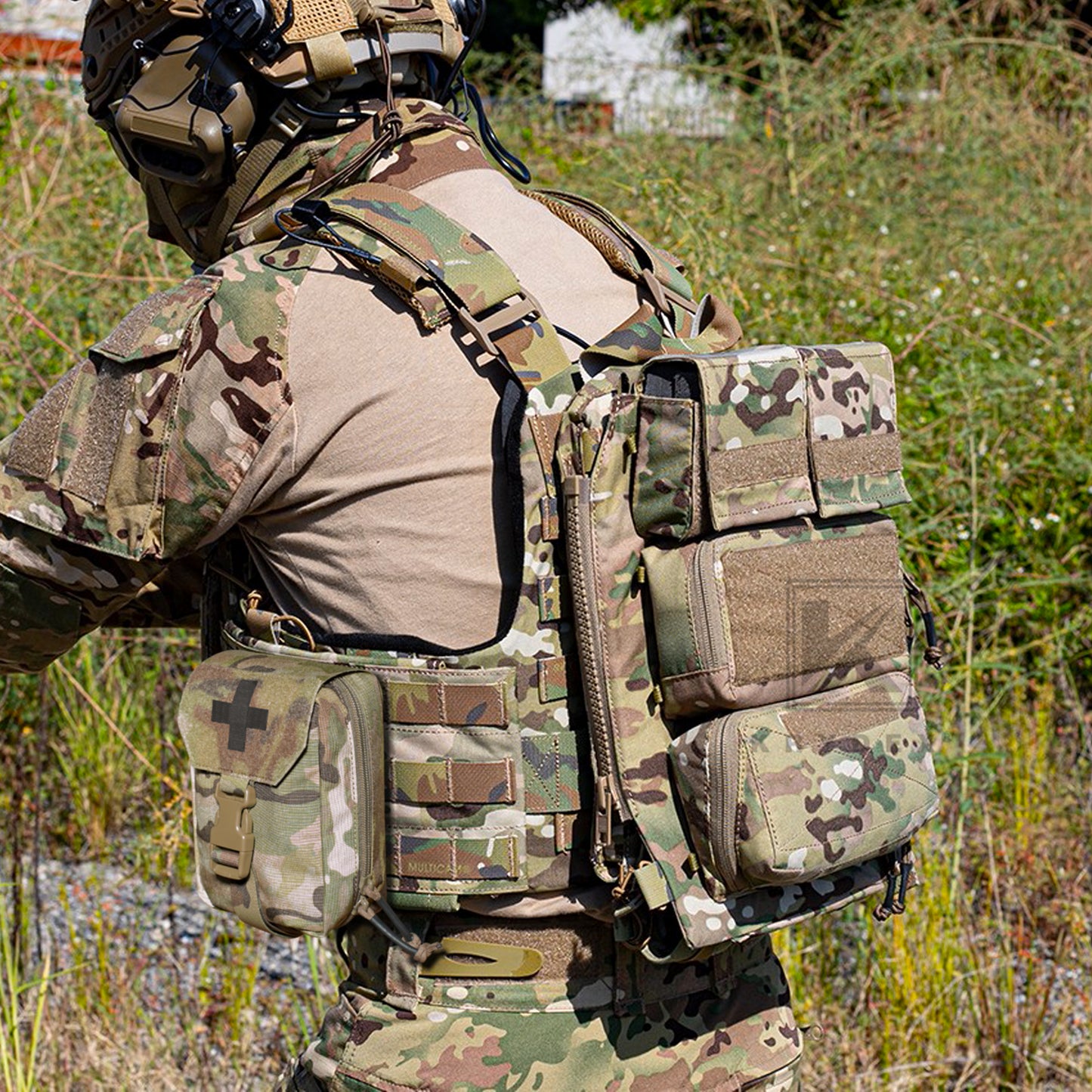 Krydex Tactical Rip Away Medical Pouch Tear Off First Aid IFAK Pouch Trauma Bag Molle & Belt Outdoor Emergency Survival Bag
