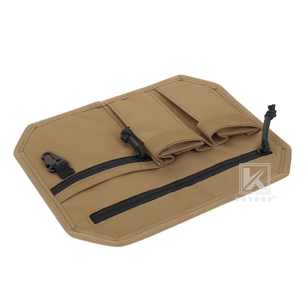 Krydex Tactical Hook Backed Organizer Panel Admin Insert EDC Pouch for Backpack Range Bag Accessory organizer Outdoor survival gear panel