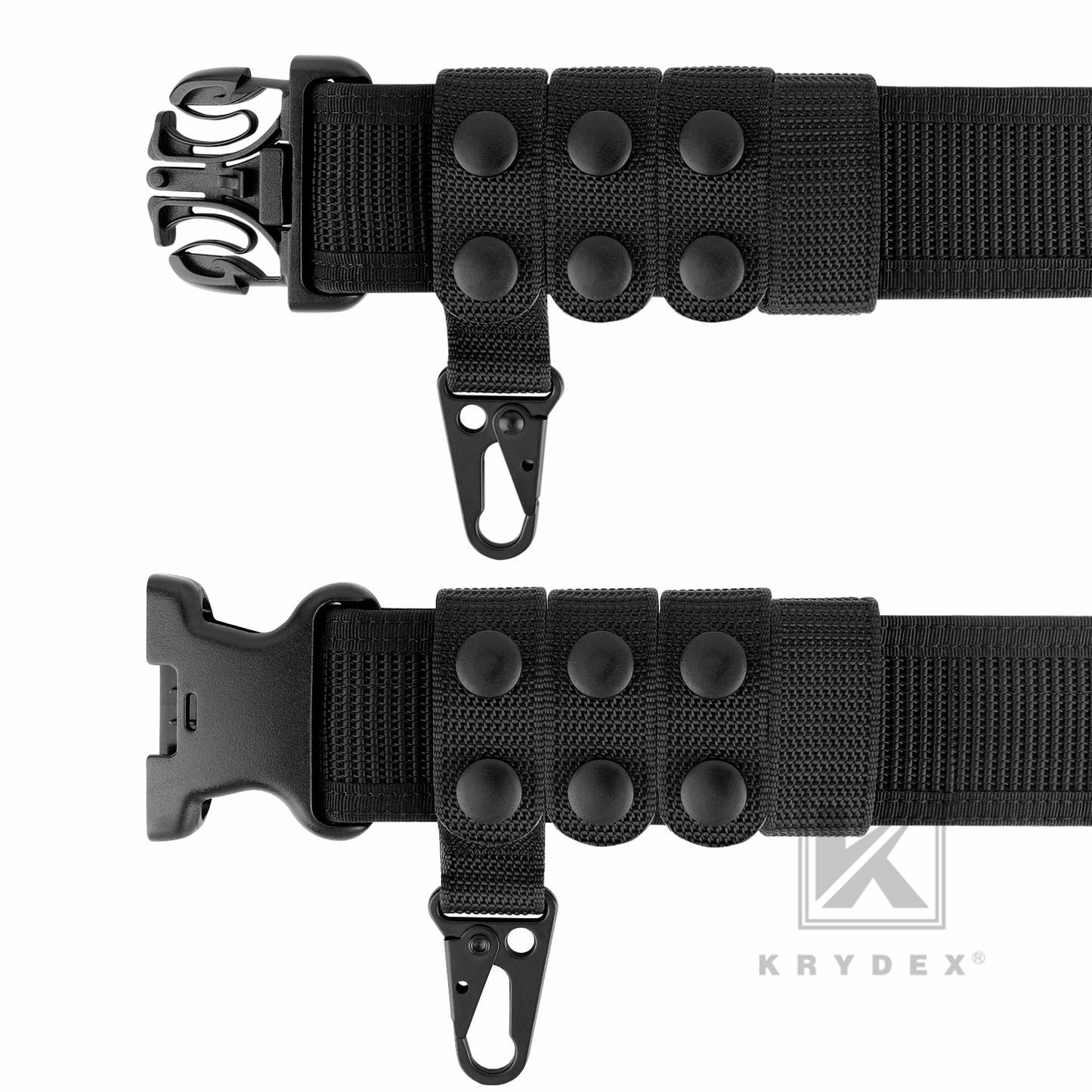 Krydex Police Duty Belt 2" Law Enforcement Officer Nylon Outer 1.5" Inner Belt + 6 Keepers