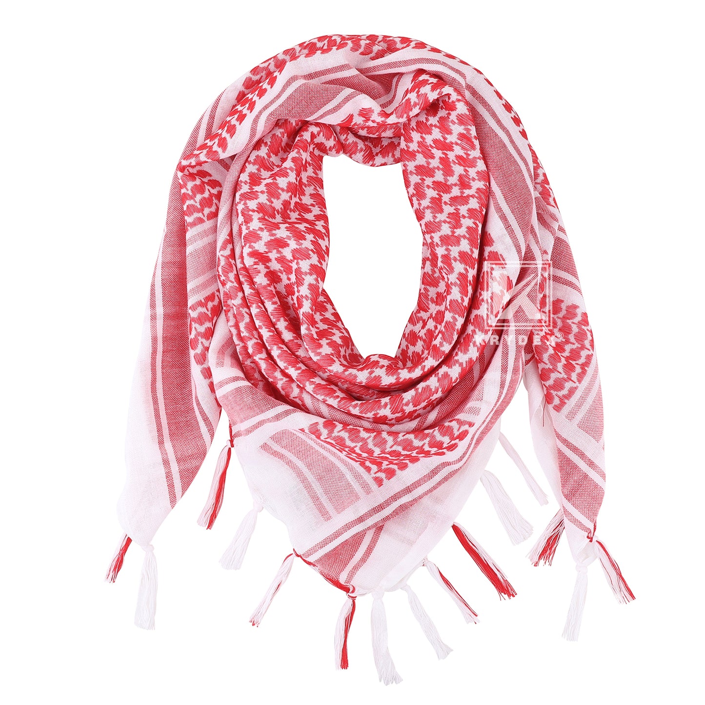 Krydex Tactical Scarf Headwrap Facecover Cotton Shemagh Breathable Balaclava Face Mask Neck Gaiter 43” x 43”