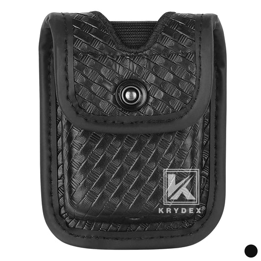 Krydex Glove Holder Basket Weave Molded Pager Pouch Latex Nitrile Disposable Gloves Pouch Fits 2" & 2.25" Duty Belt For Police Firefighter Law enforcement EMT Paramedic First Responders
