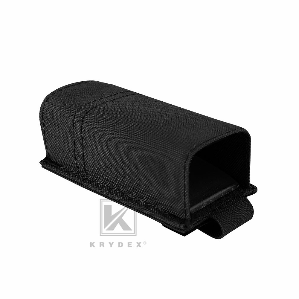 KRYDEX Tactical 9mm Single Pistol Magazine Pouch Mag Holder Duty Belt MOLLE Compatible