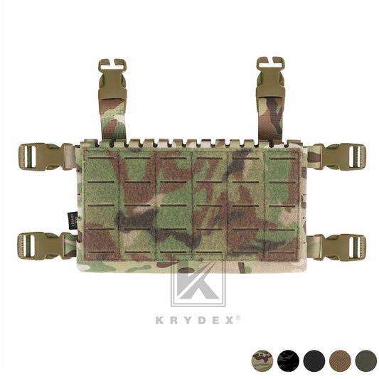 Krydex Tactical MK5 Micro Fight Chassis Laser Cut Chest Rig Lightweight Tactical Vest 5.56 MP7 Magazine Placard