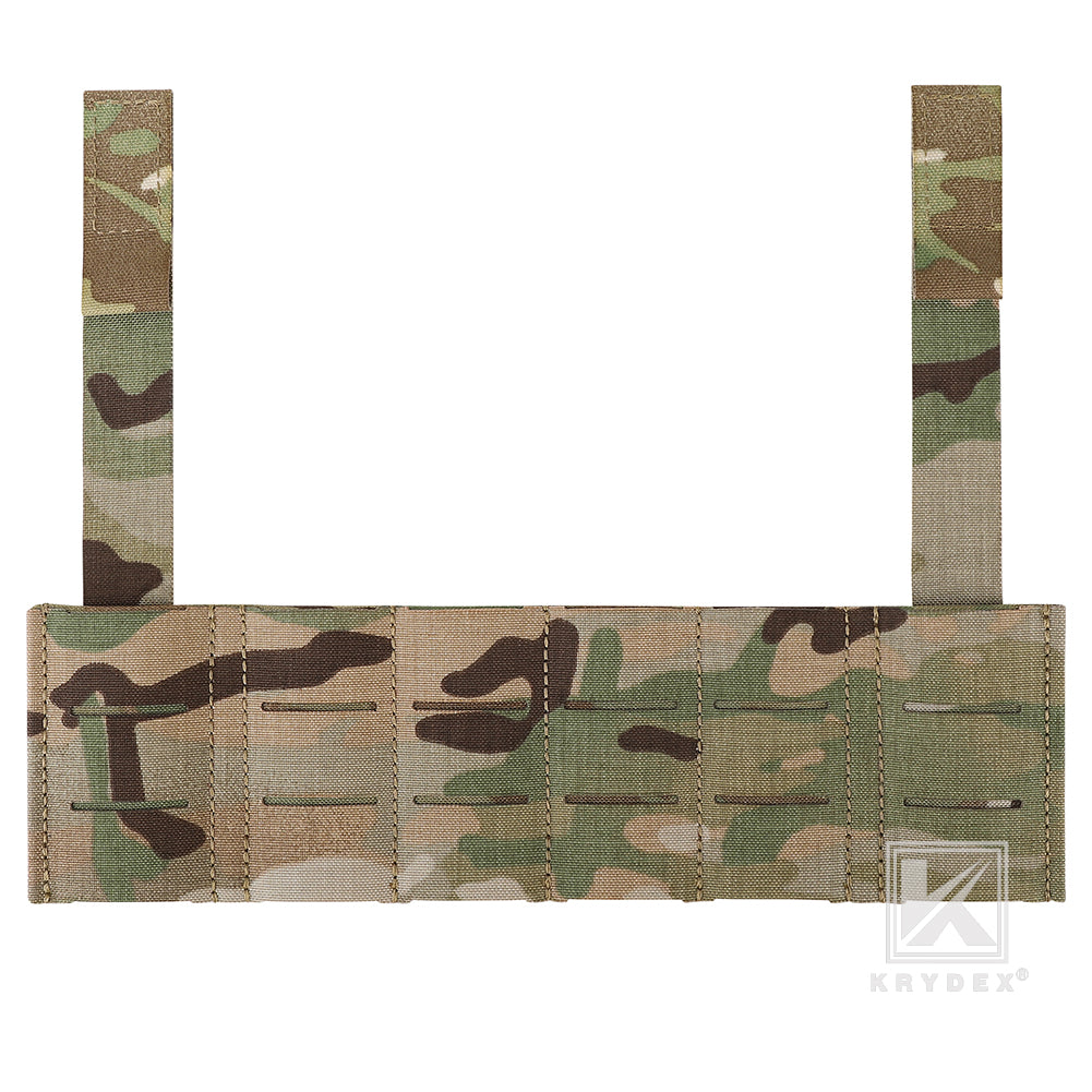 Krydex Tactical Chest Rig MOLLE Panel Front Chest Holder Bridge Phone Mount for D3CR MK3 MK4 UW SOP Rigs