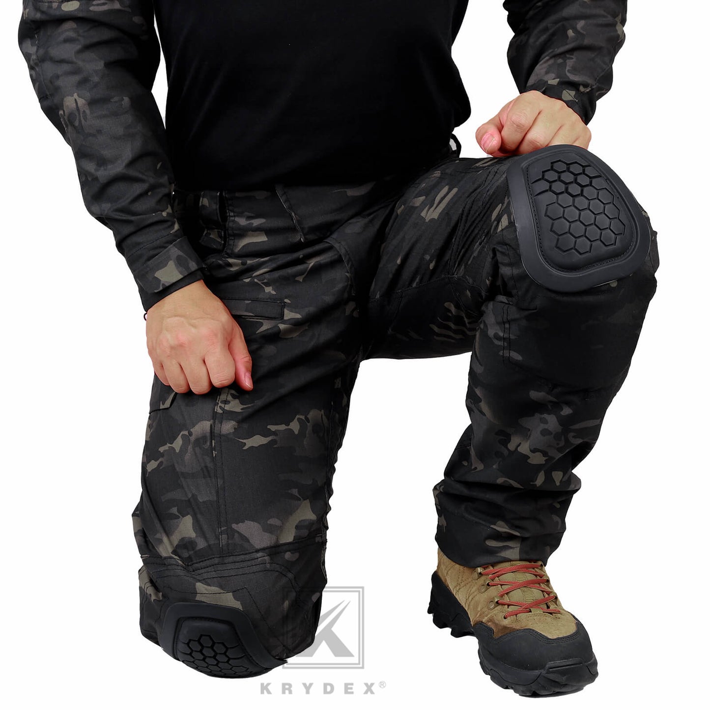 Krydex Tactical Men’s Combat Pants with Knee Pads Uniform Trousers