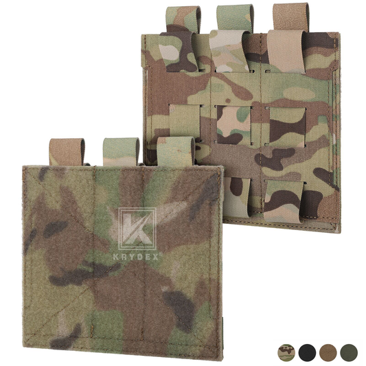 Krydex Tactical MOLLE HOOK & LOOP Panel Converter Vest Mounting Platform For Pouches Patches ID Tag Ruck pack Backpack Accessories
