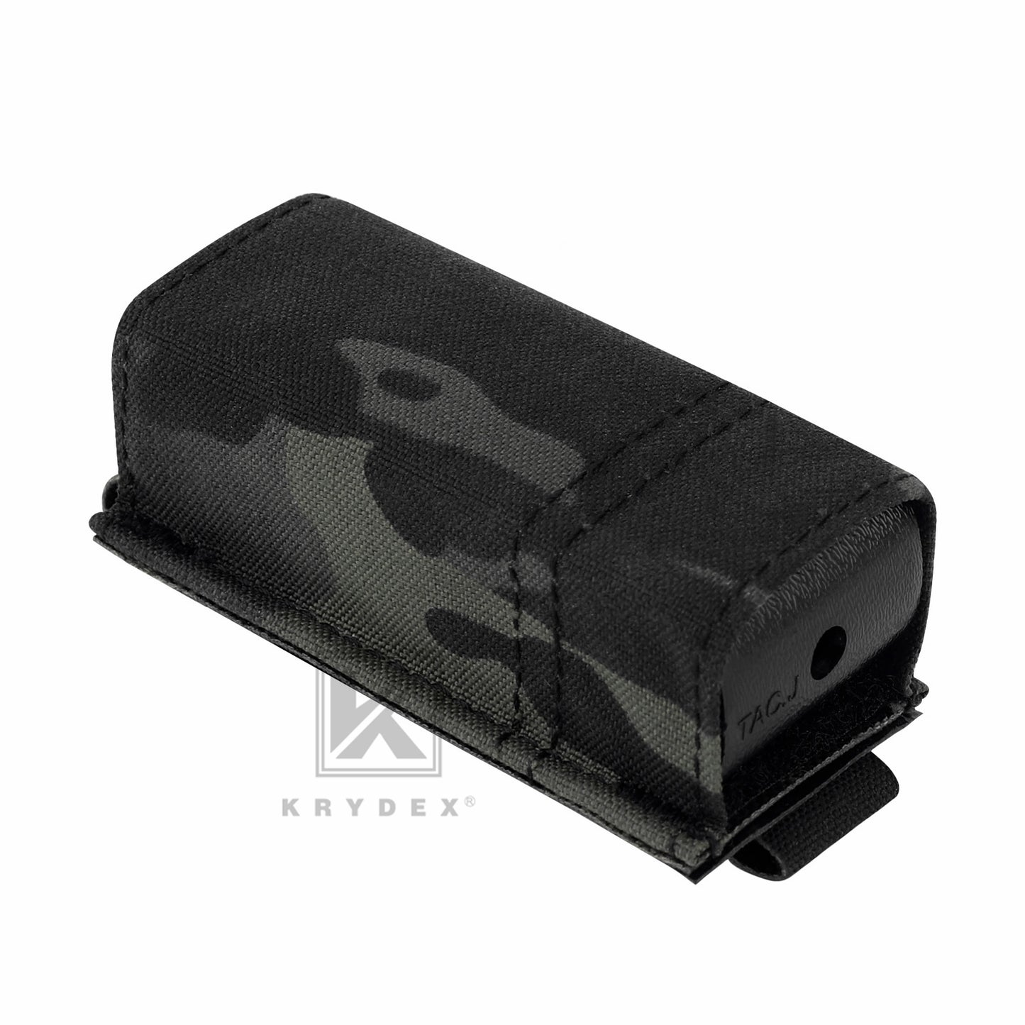 KRYDEX Tactical 9mm Single Pistol Magazine Pouch Mag Holder Duty Belt MOLLE Compatible