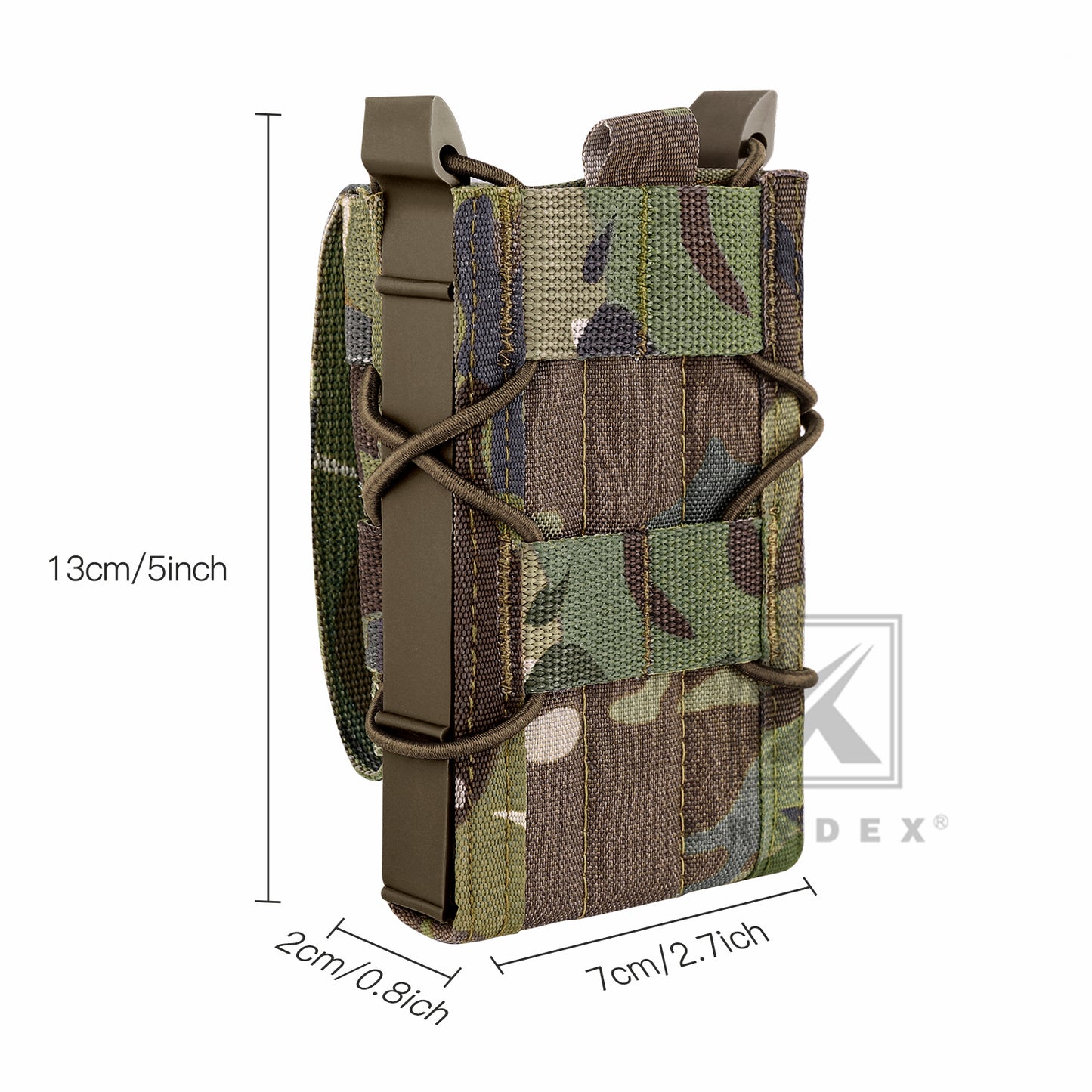 KRYDEX Tactical Modular 5.56 .223 Single Open Top Magazine Pouch Mag Holder