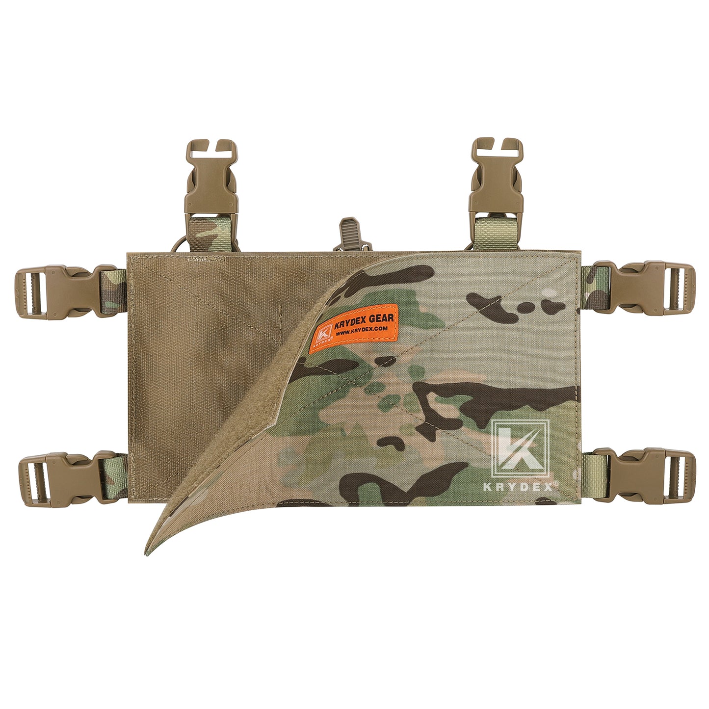 Krydex Tactical Triple 556 Magazine Pouch Placard 3x GP Pouches Detachable Mag Holders for Chest Rig and Vest